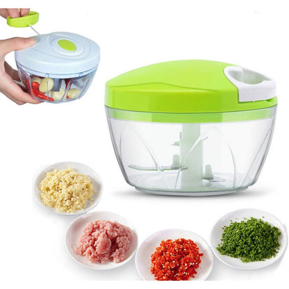 Best Quality Manual Spin Cutter For Kitchen Hand Pulled Chopper Grinder Slicer For Vegetables Fruits Onions Garlic And Salad
