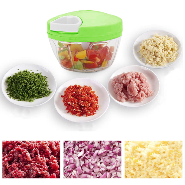 Best Quality Manual Spin Cutter For Kitchen Hand Pulled Chopper Grinder Slicer For Vegetables Fruits Onions Garlic And Salad