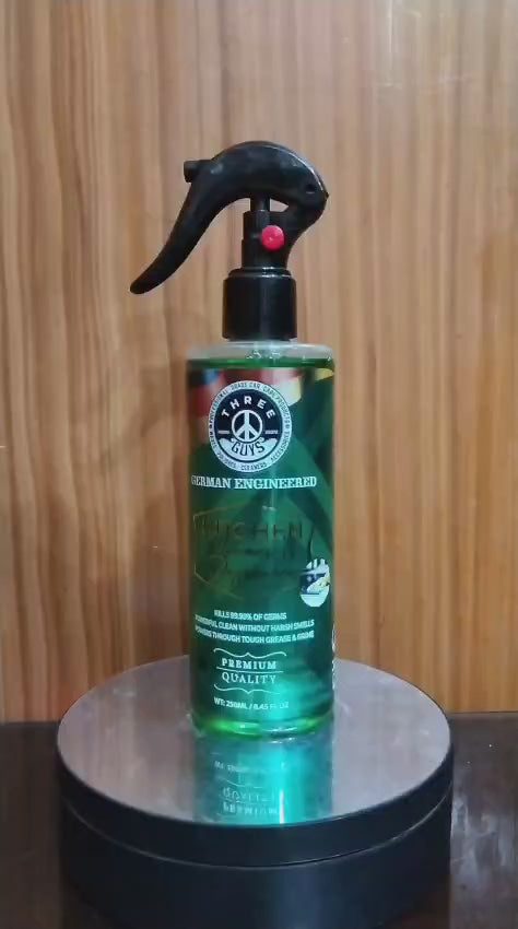 Kitchen Cleaner & Degreaser – Heavy Duty, Germ-Killing & Grease-Fighting Formula  THREE GUYS -